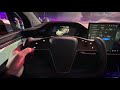 Inside the new Tesla Model X playing with UI and Yoke