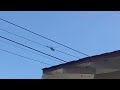 Helicopter flies really low before launch
