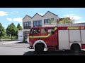 [Ausgedehnter Gebäudebrand] Einsatzfahrten zu Gemeinschaftsübung in Dasburg