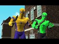 Spiderman with Challenging Horse Race super funny vs Iron man vs hulk vs batman|Game GTA 5 superhero