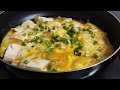 Tofu with eggs } Simple and Easy Recipe