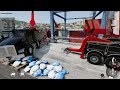 Recovering flipped wrecker in the harbour - BeamNG