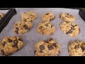 Chewy Choco Chip Soft Baked Cookies, low-carb food processor recipe asmr/ 低カロリーの歯ごたえチョコレートチップクッキー