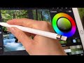 How to paint a 4k highly detailed magical forest - Procreate Tutorial