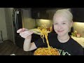 Garlic Tomato Shrimp Spaghetti | Cook & Eat With Me