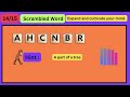 Scrambled Word Game | Guess The Word | 6 Letter Words #quiz  #motivation #motivational #question #gk