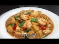 The chef teaches you the delicious practice of shrimp tofu, explains it in detail, and it is fresh