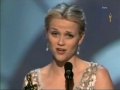Reese Witherspoon winning Best Actress for Walk the Line