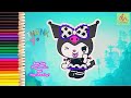 How To Draw Cute Kuromi | Drawing Kawaii Kuromi | Easy Drawing | Let's Draw