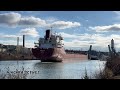 A Big Ship for the Welland Canal - OAKGLEN at Bridge 5-