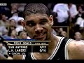 NBA On NBC - Tim Duncan Eliminates Shaq! (Spurs Sweep Lakers 4-0) 1999 WCSF