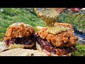 Must-Try Wild Game Burgers in the Forest! ASMR Cooking