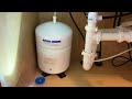 RO faucet making lots of noises & tank not filling - Common causes