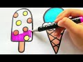 How to draw ice cream for kids