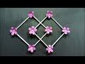 Easy Paper Flower Wall Hanging / Easy Room Decor Ideas / Simple Wall Decoration Idea / Wall Hanging