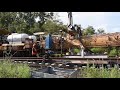 Installing Concrete Ties on the LIRR Port Jeff Branch