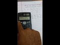 How to find square and cube of matrix by using Casio fx 991ms calculator