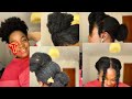EASY & CLASSY NATURAL HAIRSTYLES //5-MINUTES /NO GEL QUICK  SIMPLE STYLE FOR ALL HAIR TYPES ELEGANT