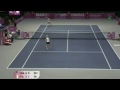 Oudin Schiavone Fed Cup 2nd Set highlights
