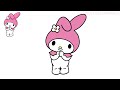 How To Draw My Melody | Sanrio | Cute Easy Step By Step Drawing Tutorial