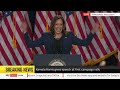 Kamala Harris holds first rally in battleground state