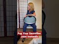 Pop your Sacroiliac joint instantly #stretching #stretch #pain #chiropractic #adjustment