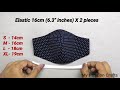 ALL SIZES - Very Easy New Style Pattern Mask | Face Mask Sewing Tutorial - Perfect Fit Mask for All