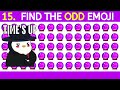 Find The odd One Out #2 | HOW GOOD ARE YOUR EYES? Emoji Puzzle Quiz