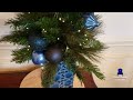 Decorating A  Dining Room For Christmas | Holiday Glitz Blue & Gold