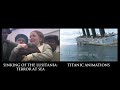 Lusitania Sinking Comparison - Film vs Real Time