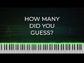GUESS THE ANIMATION MOVIE [Piano Quiz]
