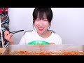 Korean Mukbang: 8 Servings of Spicy Mix Ramyeon & Dumplings