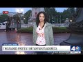 After DC pro-Palestinian protests, crews clean spray outside Union Station | NBC4 Washington