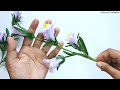 DIY How to make a Chenille Stem Canterbury bell flower?💜💚| Fuzzy wire Canterbury Bells |Pipe flowers