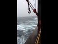 MV North Star plowing waves- Gulf of Alaska