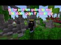 Playing bedwars in the hive in Minecraft