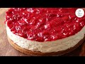 No Bake Cheesecake Recipe | Strawberry Cheesecake Recipe without Gelatine ~ The Terrace Kitchen