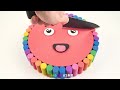 Satisfying Video l How to make Rainbow A.I Image Cakes INTO Kinetic Sand WITH DIYs Cutting ASMR #07