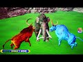 10 Mammoth Elephant Cow vs 10 Giant Tiger Vs African Elephants Fight Baby Cow Saved by Woolly Mammot