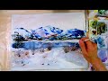Watercolor Painting with Tina Schmidt - Frozen Lake Mountain Scene