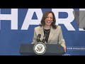 Vice President Kamala Harris speaks in Fayetteville