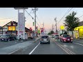 Sunset Tour Drive at Toyohashi City’s Central Business District | Aichi Japan