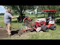 DANGER ZONE! Digging for Water & Electric To Pond! Subcompact Tractor Backhoe