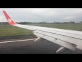 Lion Air Boeing 737-900ER Take-Off from Makassar!