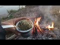 VOLVIMOS AL CAMPO DE LAS PAPAS🎣🎣no salió el Paty pero comimos unos amarillos fritos bajo la helada😁🥶