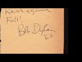 Handwriting Analysis: Bob Dylan 1963 Draft Lyrics Note Stunted Gs and Ys Mixing Printed and Cursive