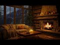 Cabin Ambience | Rain | Fireplace | 3HRS