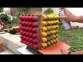 CEMENT CRAFT IDEAS - Make the easiest plant pots with egg trays