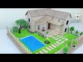 How to Make A Popsicle Stick House With Beautiful Fairy Garden & Swimming Pool - Dream House