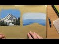 How to Draw Mountains - Landscape in Colored Pencil